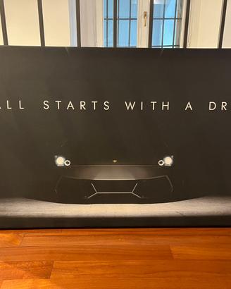 Quadro Lamborghini canvas 120x60 cm