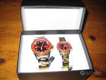 coppia di orologi uomo donna