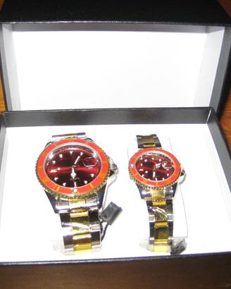 coppia di orologi uomo donna