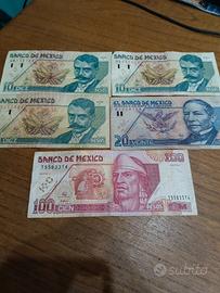 Lotto banconote Messico