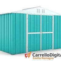 Box giardino lamiera zincata 327x155 azzurro