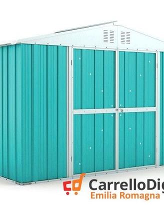 Box giardino lamiera zincata 327x155 azzurro