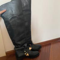 Stivali alti al ginocchio neri Elisabetta Franchi