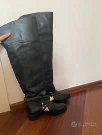 Stivali alti al ginocchio neri Elisabetta Franchi