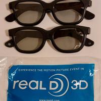 Occhiali 3D per film e cinema in 3D (2 paia)