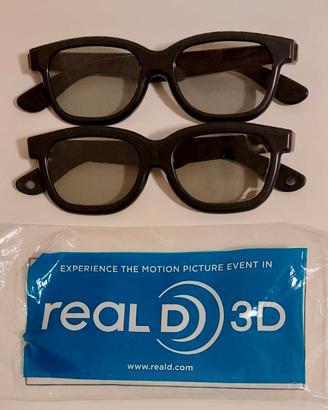 Occhiali 3D per film e cinema in 3D (2 paia)