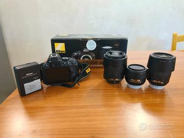 Nikon d5300 + obbiettivi e accessori 