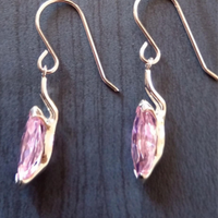 Orecchini  Argento con zirconi rosa