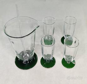 Set da cocktail 6 pz. in cristallo made in Italy