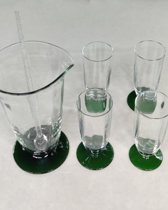 Set da cocktail 6 pz. in cristallo made in Italy