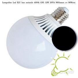 Lampadine Led E27 passo grande luce naturale 4000k