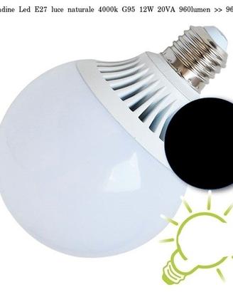 Lampadine Led E27 passo grande luce naturale 4000k