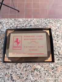 TARGA COMMEMORATIVA FERRARI CLUB MONTEMARCIANO - 1