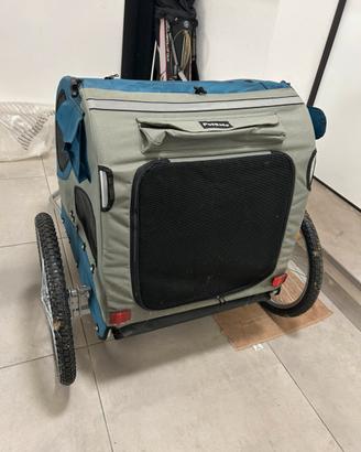 Carrello per cani petsafe bike trailer per bici