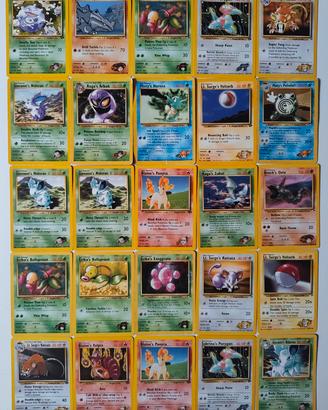 carte Pokemon Gym challenge e Gym heroes vintage