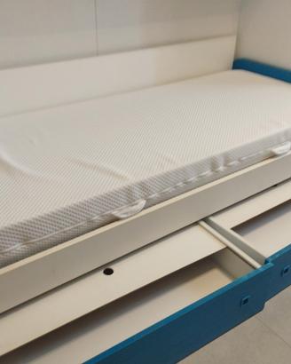 struttura letto con materasso 