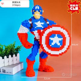LS8015 Puzzle 3d Simil Lego Captain America 