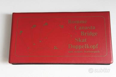 CARTE DA GIOCO SKAT ROMME CANASTA ORIGINAL VINTAGE