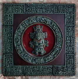 Pannello decorativo azteco vintage Zarebski 31x31