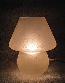 lampada in vetro satinato 