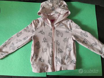 Maglia con cappuccio Disney taglia 6/7 anni cm 122