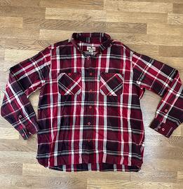 Camicia uomo a quadri rossa Woolrich – Taglia XL