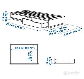 Letto singolo e varie