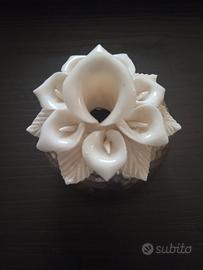 porta candele argento sputtering