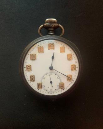 Orologio da tasca con numerazione dorata