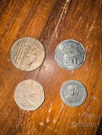 Lotto monete italiane e straniere vintage pre-euro