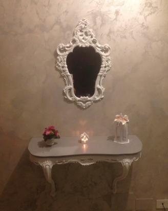 Consolle ingresso shabby barocco chippendale