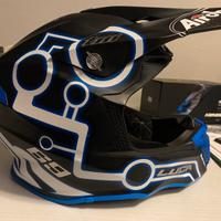 Casco airoh twist 2.0 neon nero e blu