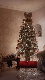 Albero edg cristallo 210 cm con led (senza tronco)