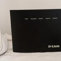 telefono cordless Brondi e modem D-Link 