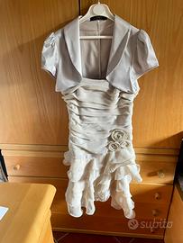 Vestito cerimonia beige Rinascimento