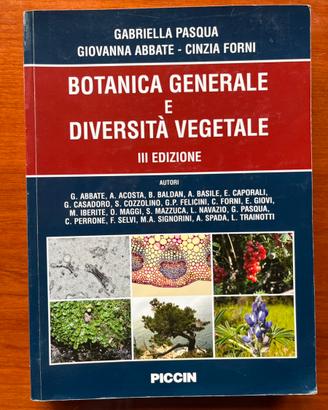 Libro Botanica generale e diversità vegetale