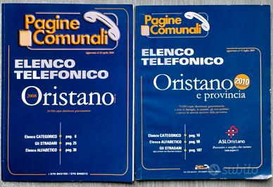 Elenchi Telefonici Oristano Coppia 2008 + 2010