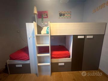 Cameretta doppio letto a castello