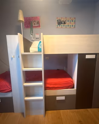 Cameretta doppio letto a castello