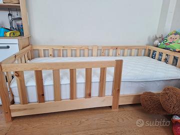 Lettino montessoriano 160x80 con materasso