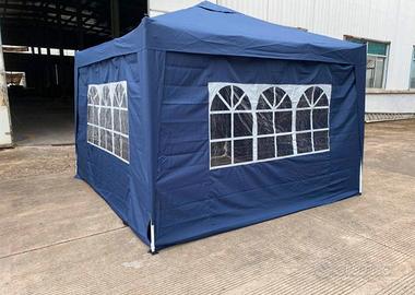 Gazebo blu pieghevole 3x3
