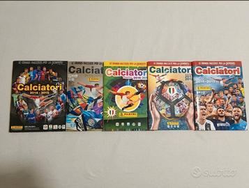 album calciatori panini dal 2014-2015 al 2018-2019