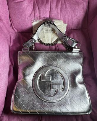 Borsa tote Gucci Blondie/Argento