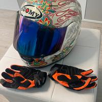 Casco Suomy Vandal Flower +guanti