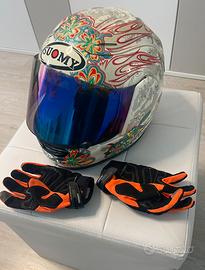Casco Suomy Vandal Flower +guanti