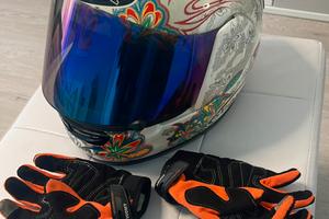 Casco Suomy Vandal Flower +guanti