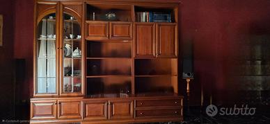 Parete attrezzata legno ciliegio