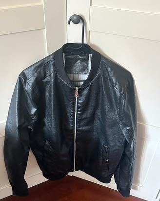 Giacca Bomber in Ecopelle