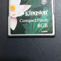 Scheda CF  compact flash da 8gb