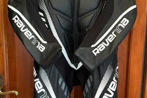 Tuta moto in pelle intera taglia L